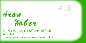 aron wober business card